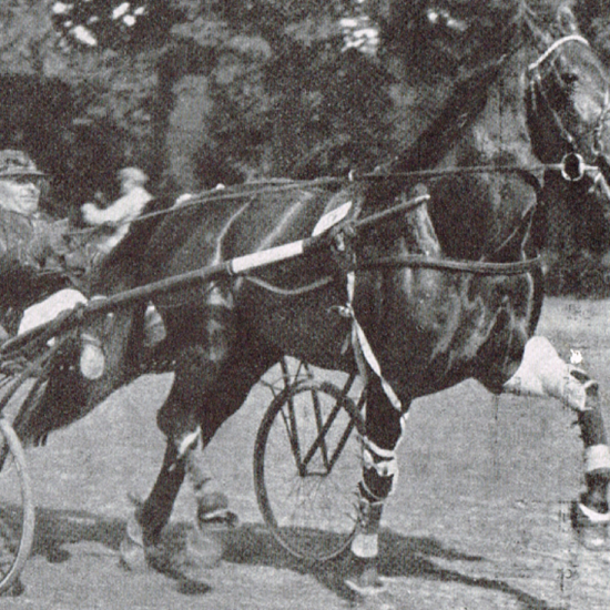 Harrison Dillon med championtræner Niels Jan Koster. Billedet er taget i 1928.